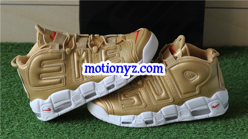 Supreme x Nike Air More Uptempo Gold